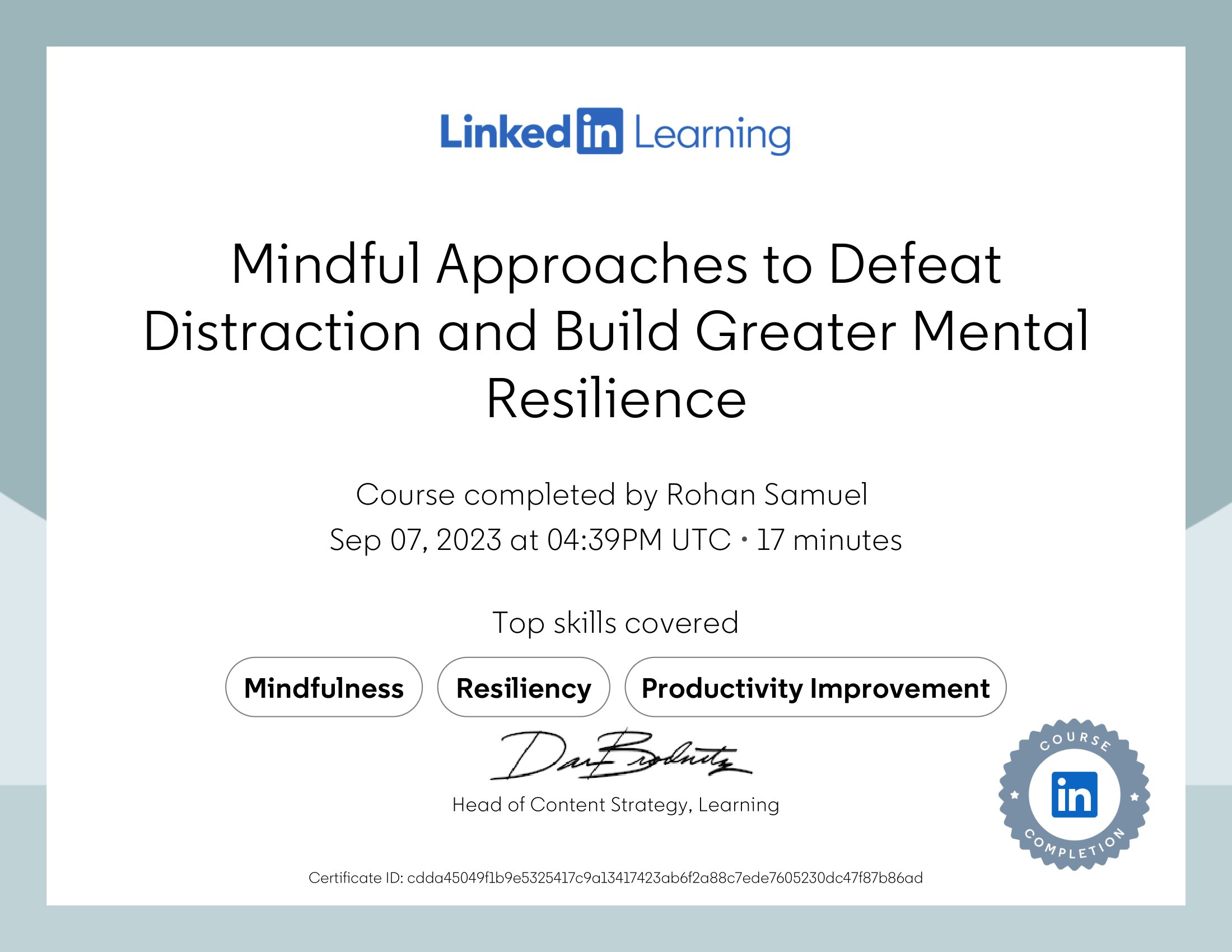 Mindful Approaches to Defeat Distraction and Build Greater Mental Resilience